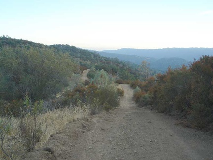 Up on the ridge finally on Willow Springs Road.