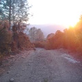 Sunset approaching along Willow Ridge Road, getting higher.