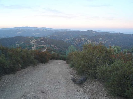 Willow Ridge Road, lots of steep ups and downs as it rides on the ridge top. I have to drag the bike up some of the steep hills