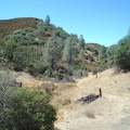 Bear Spring Road meanders through the grassland along the dry creek.