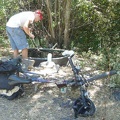 Pumping water from Bear Spring.