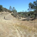 Sometimes, the "road" rises above the dry creek briefly and then rolls back down to meet it again.