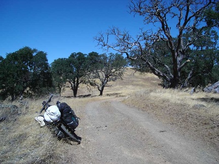 County Line Road climbs slowly as the ridge rises.