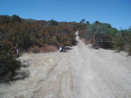 One final big hill at the top of County Line Road, which is easier for me to drag my bike up, rather than try to ride it.