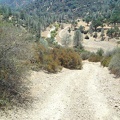 One steep final hill on Bear Mountain Road to the canyon bottom at Coyote Creek. This segment is steep...