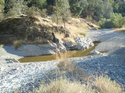 A small pool of water remains from last year's wet season.