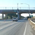 Approaching the recently built Bailey Road overpass across Monterey Road in the suburban sprawl of south San Jose