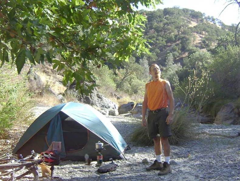 China Hole campsite this morning.