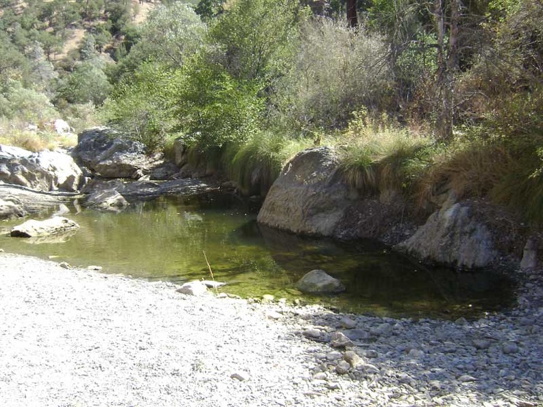 Close-up of the pool at China Hole.