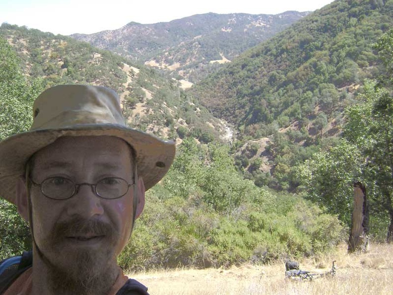 A little higher up China Hole Trail, the trail rides along a steep slope. More great views!