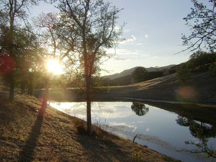 Jackrabbit Lake at sunset.