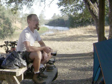 Time for a pipe and coffee back at the campsite to end the slow and relaxing day.