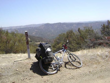 Great views across the Orestimba Creek valley from County Line Road at the junction of Hartman Trail