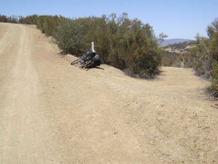 A little further down County Line Road, I reach the short dead-end trail to Board Spring (to the right).