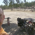 3/4 mile down the road, I stop at the old Orestimba Corral for a Clif-bar-and-water break at the semi-shady picnic tables.