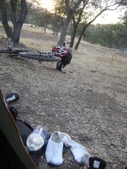 Back at the hot tent, the sun begins to set on my little plateau above Jackrabbit Lake.