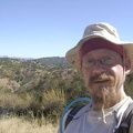 Standing on the road opposite the burned area, with a steep canyon, then Wasno Ridge, behind me.