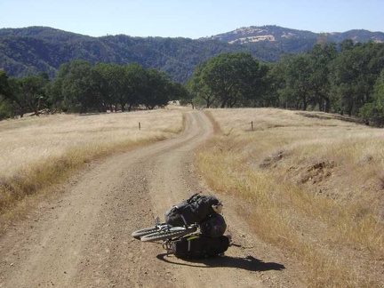 Coit Road descends toward the Mahoney Meadows area.