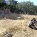 The beautiful ride down Mahoney Meadows comes to an end when I reach the intersection of the China Hole Trail.