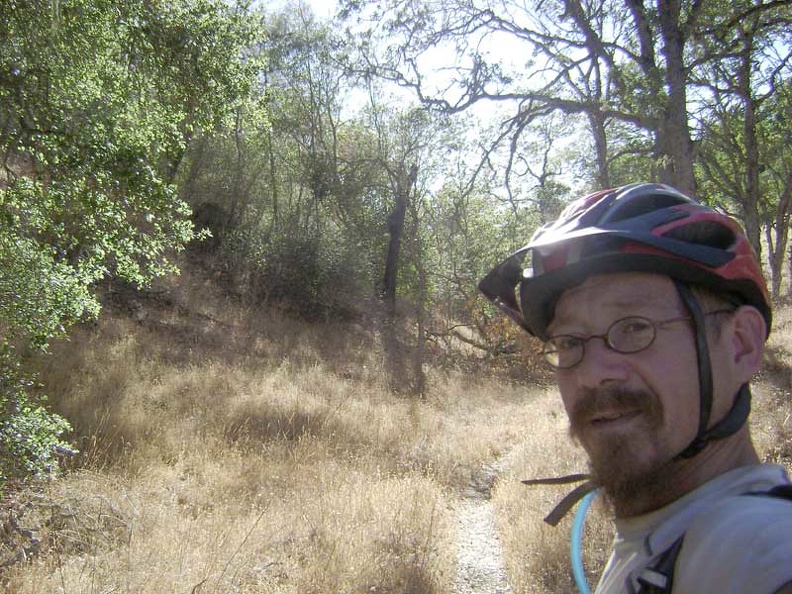 A shady area on the upper part of the China Hole Trail.