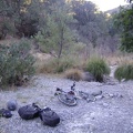 After choosing a location for the tent, I bring the bike the rest of the way down to China Hole.