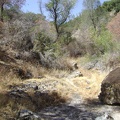 The dry creek bed near Rose Spring.