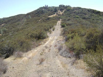 Heading up one of the rollers on Pacheco Ridge Road.