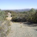 Heading down the other side of the hill on Pacheco Ridge Road that I just came up.