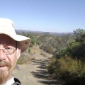 Enjoying the views up on Pacheco Ridge Road in the hot sun. My cell phone works here!