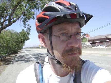 Still riding down Monterey Road, now about 15 miles from home, getting closer to the town of Morgan Hill.