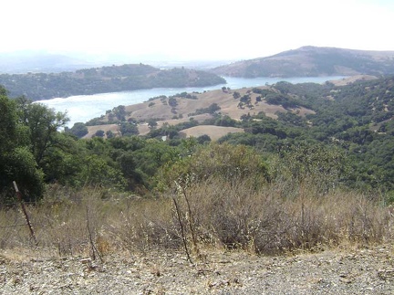 Further up Dunne Avenue, well above Anderson Reservoir, looking back down toward Silicon Valley, Morgan Hill and San José.