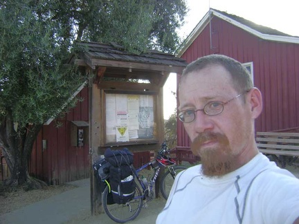 Somewhat tired from the climb up Dunne Avenue, especially the steep upper section of the road, I arrive at Henry Coe State Park