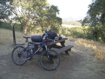 Arriving at the Sierra View campsite.