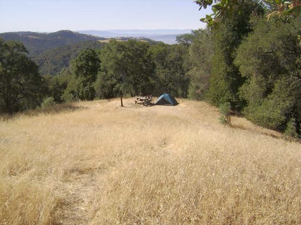 The Sierra View campsite in the morning.