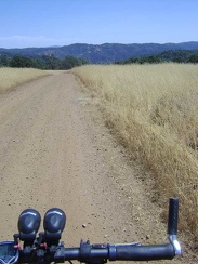 After descending that little steep piece of Hobbs Road, I ride down Manzanita Point Road across the meadow.