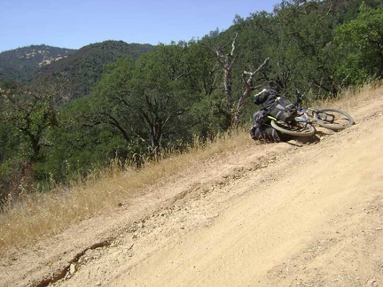 After the short flat stretch of dirt road at the bottom of the canyon that is Poverty Flat, it's time to climb out of the canyon