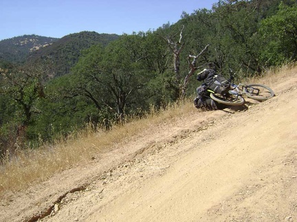 After the short flat stretch of dirt road at the bottom of the canyon that is Poverty Flat, it's time to climb out of the canyon