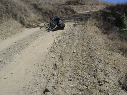 I'm just about to reach the high point of this part of Poverty Flat Road, near the junction of the Jackass Trail.