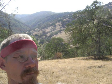 Phew, Willow Ridge Trail pops out of the poison oak grove and crosses an open area where there's a bit of a breeze.