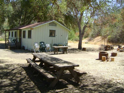 The old cabin at Pacheco Camp is well-maintained, locked and used by the Park for special events
