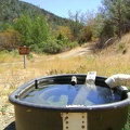 The Pacheco Spring tub is full of fresh water (and a few yellowjackets)