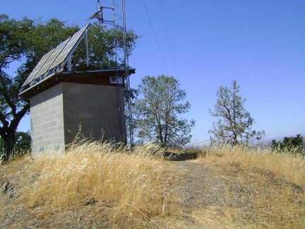 Near the top of Crest Trail is a transmission tower of some sort