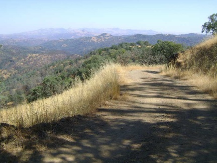 After Crest Trail, I hike down Wagon Road 3/4 mile to reach Center Flats Road