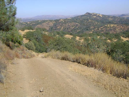 Despite the name that suggests flatness, Center Flats Road looks like all downs and ups from here