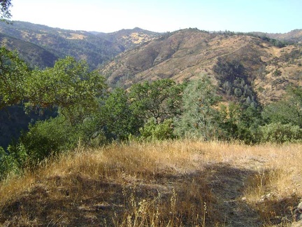Walsh Trail descends quickly into the Pacheco Creek canyon