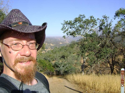 Starting the two-mile hike up Pacheco Ridge Road