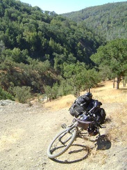 I come around a switchback and can see back down to China Hole below
