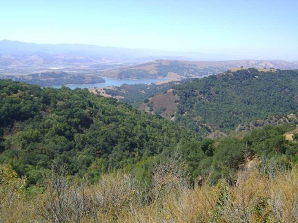 This is one of the best views from upper Dunne Avenue down to Anderson Reservoir and the town of Morgan Hill below that