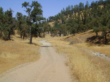 A small stream crossing along Orestimba Creek Road