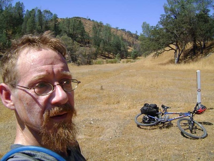 I take a break at the junction of Robison Creek Trail; I'm almost four miles from Paradise Lake now on another hot, sweaty day